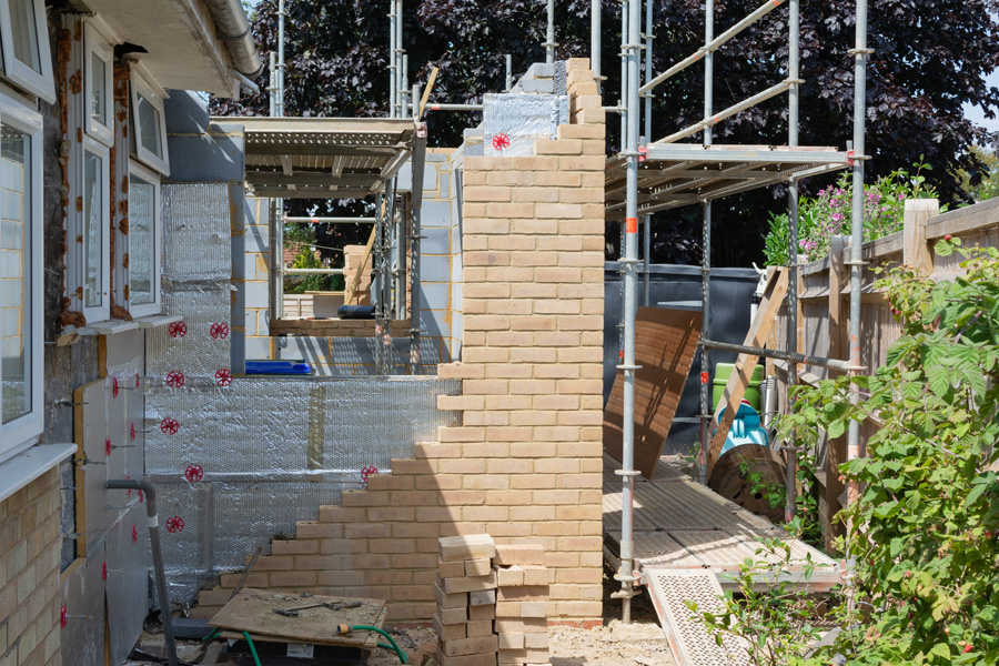 Construction d'une extension de maison