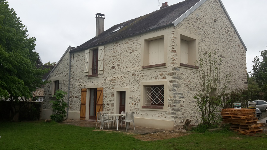 Rénovation de la façade d'une maison à Argentières - après