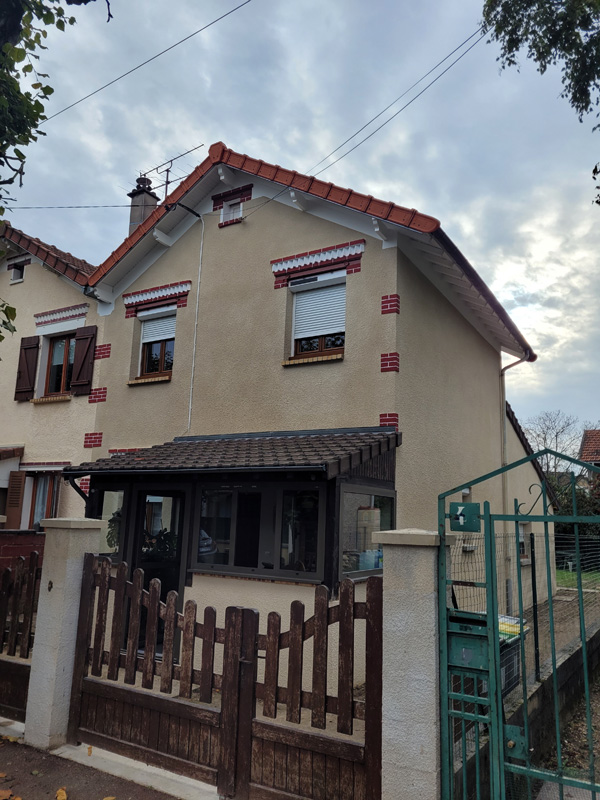 Nettoyage d'une façade de maison - après